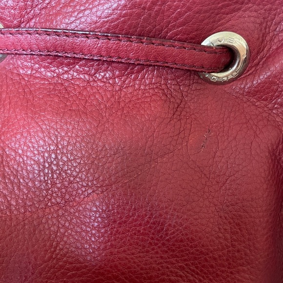 NUOVEDIVE Satchel Tote Shoulder Bag Purse - Made in Italy - Red Leather - EUC - Picture 11 of 11